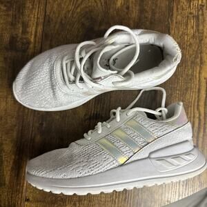 Adidas Kids LA Trainer Lite J 'White Iridiscent' 1.5 Ortholite